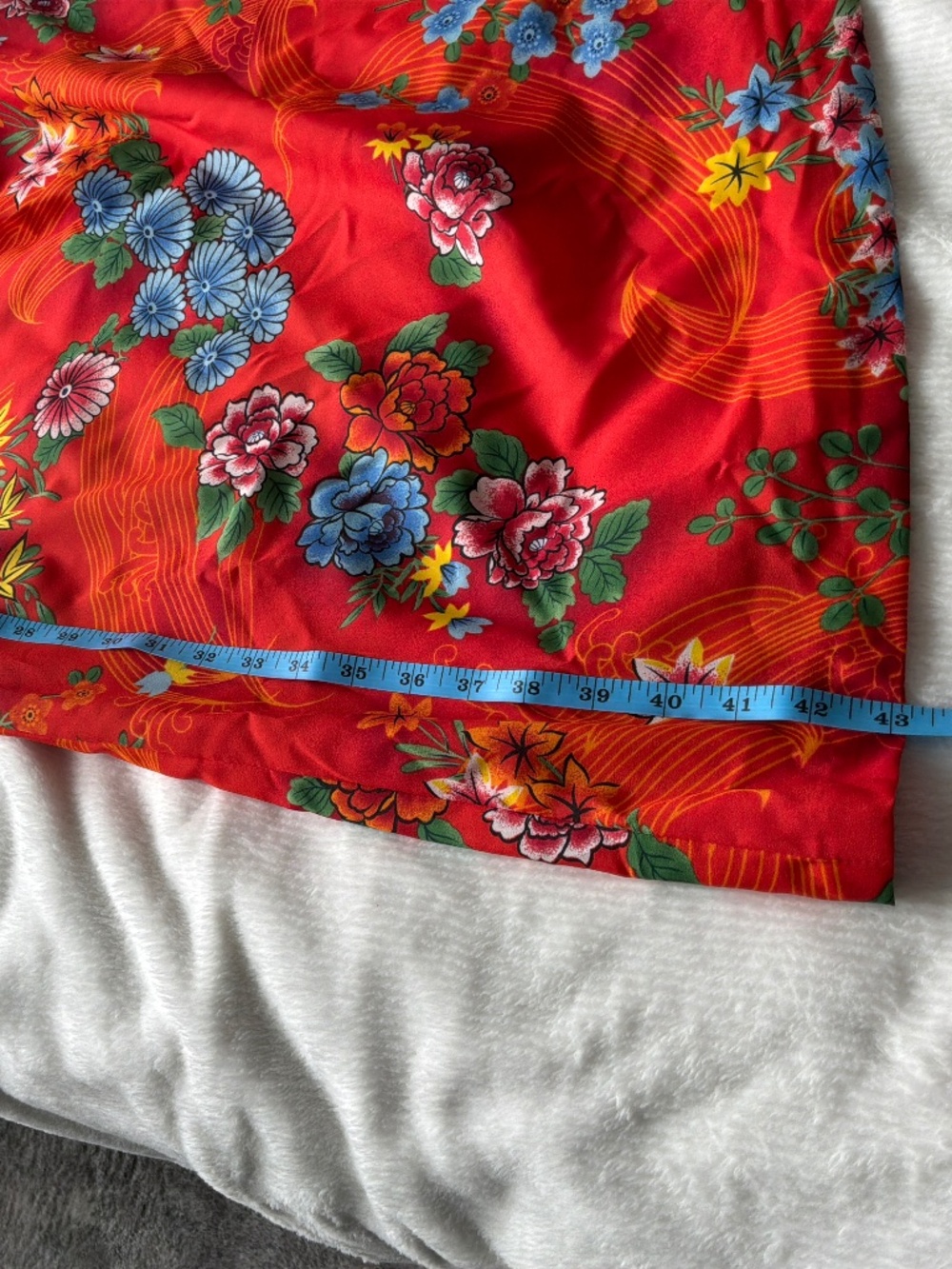 Vintage 70s Mr Lee California Hawaiian Floral Midi Sheath Dress W/Sash Size 12 - Picture 13 of 13